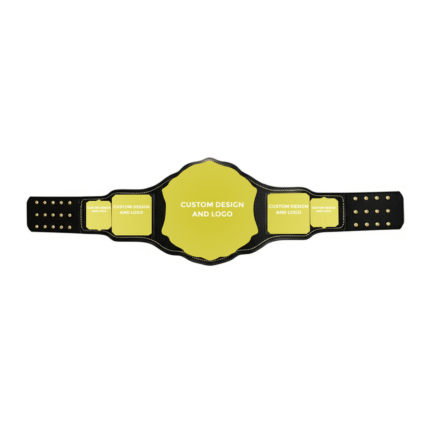 Custom Championship Belt with HD Engraving on Metal Plates – Personalize with Your Logo & Design for the Ultimate Wrestling Award