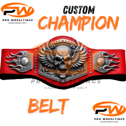 Custom Championship Belt | Personalized Wrestling Title | Add Logo & Text | 3 Plate Sports Award Belt for Company or Events